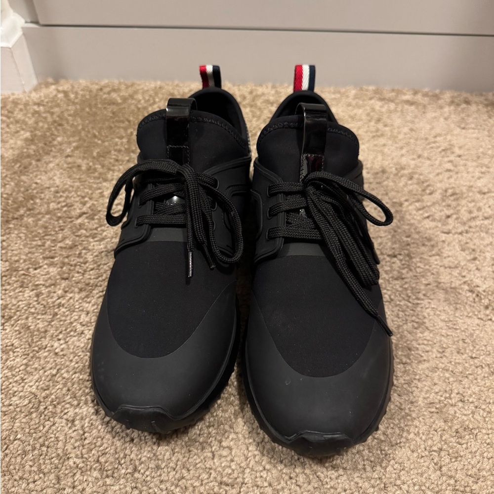 Authentic Moncler Emilia mixed leather low